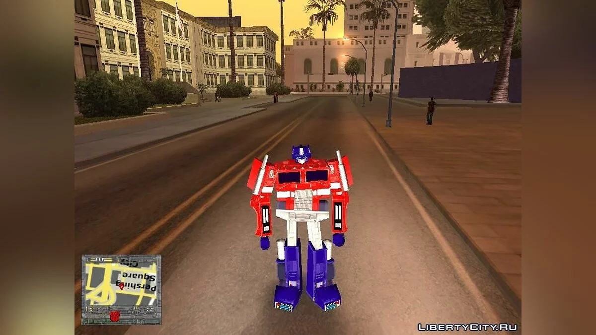 Optimus Prime from the fighting game DreamMix TV World Fighters / GTA San Andreas