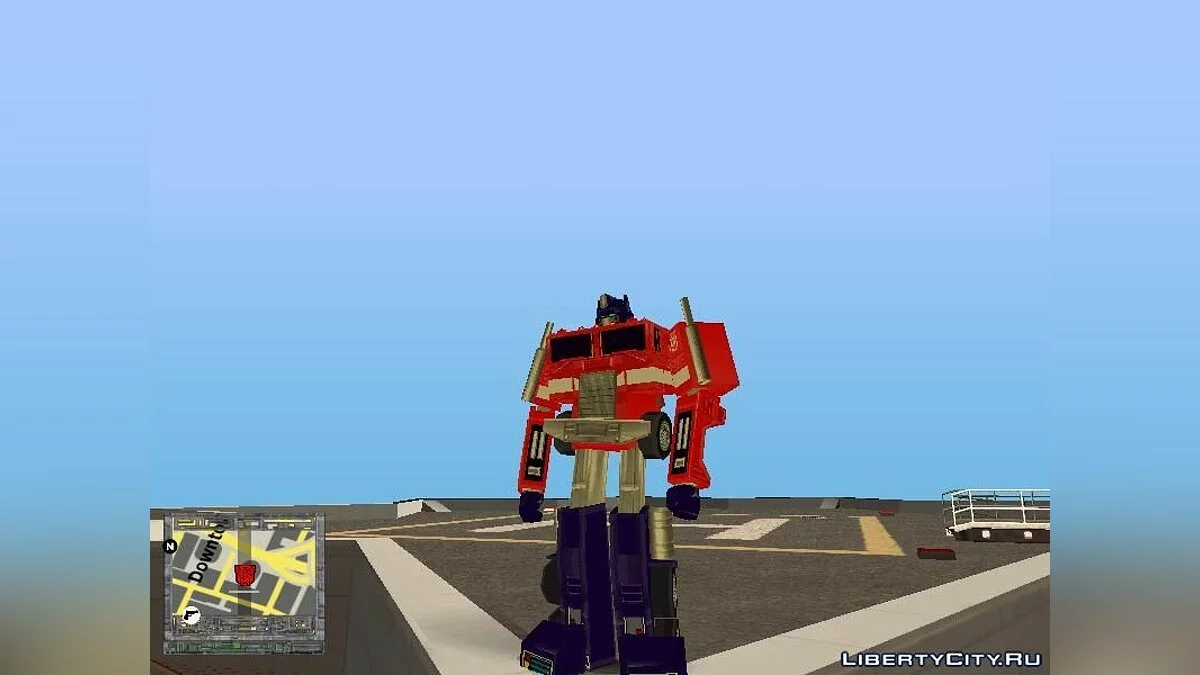 Optimus Prime from the fighting game DreamMix TV World Fighters / GTA San Andreas