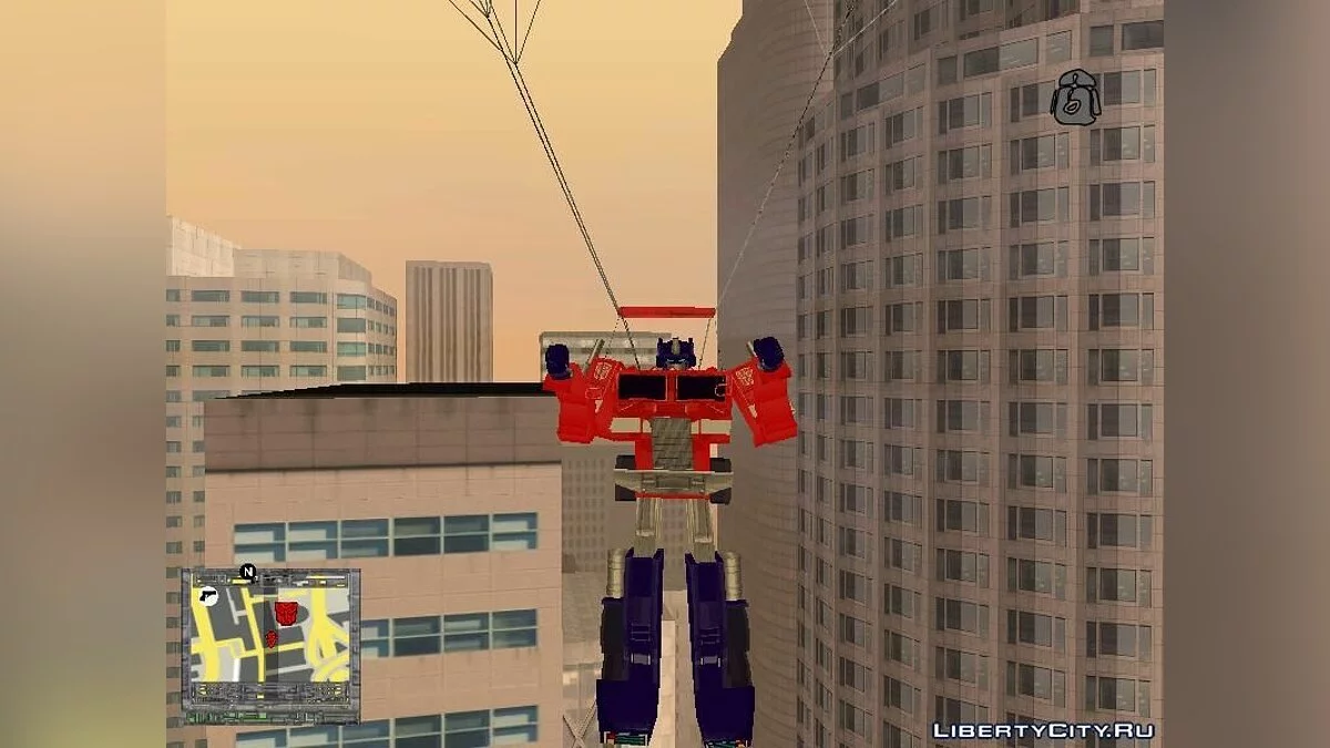 Optimus Prime from the fighting game DreamMix TV World Fighters / GTA San Andreas