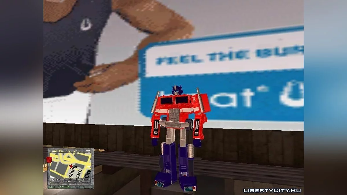 Optimus Prime from the fighting game DreamMix TV World Fighters / GTA San Andreas