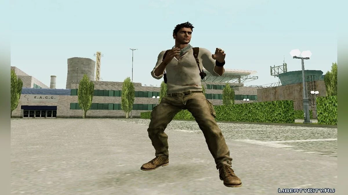 Nathan Drake from Uncharted 3 / GTA San Andreas