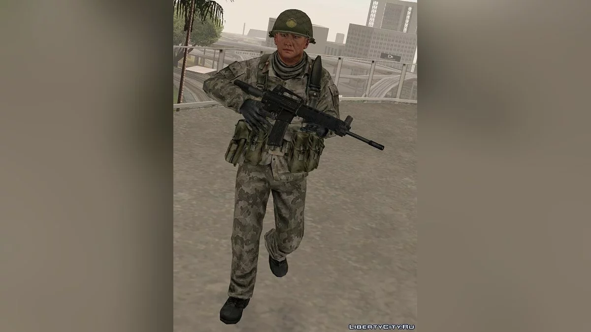 North Korean Soldier, Rogue Warrior Model. / GTA San Andreas
