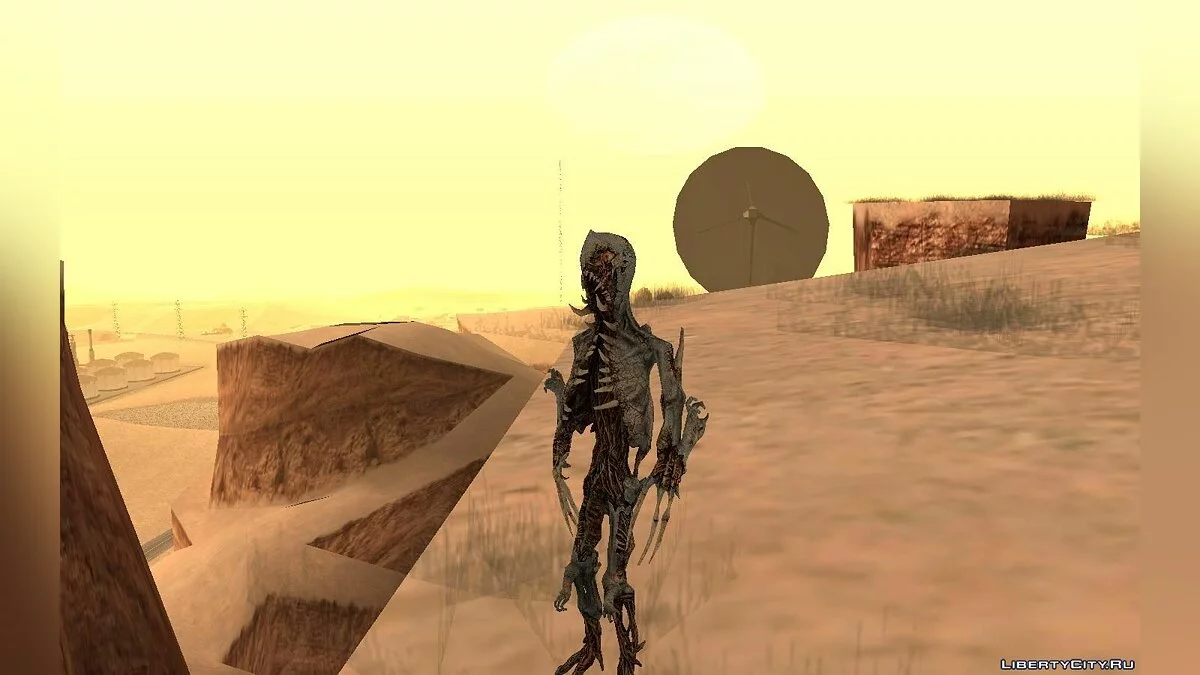 Monster from Dead Space 3 / GTA San Andreas