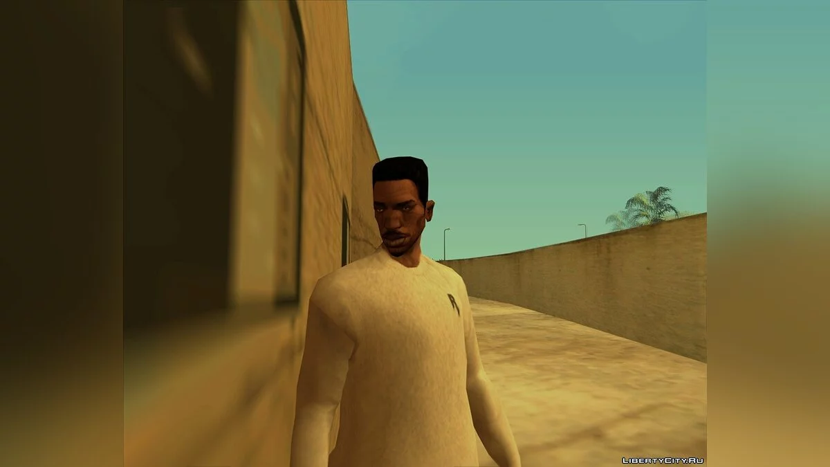 Обличчя CJ як у ранній бета (альфа) версії / GTA San Andreas