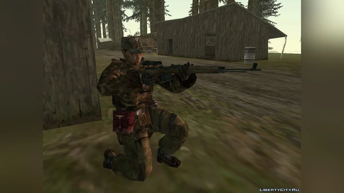 Deutscher Scharfschütze aus Sniper Elite / GTA San Andreas