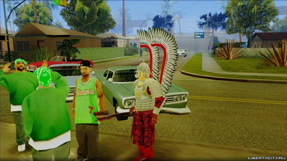 Крилатий гусар з Mount & Blade: Огнем і Мечем / GTA San Andreas