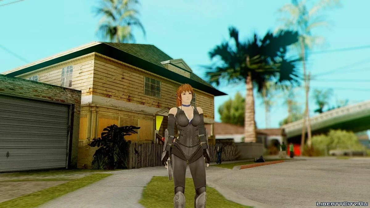 Dead Or Alive 5 Kasumi Ninja Black Costume / GTA San Andreas