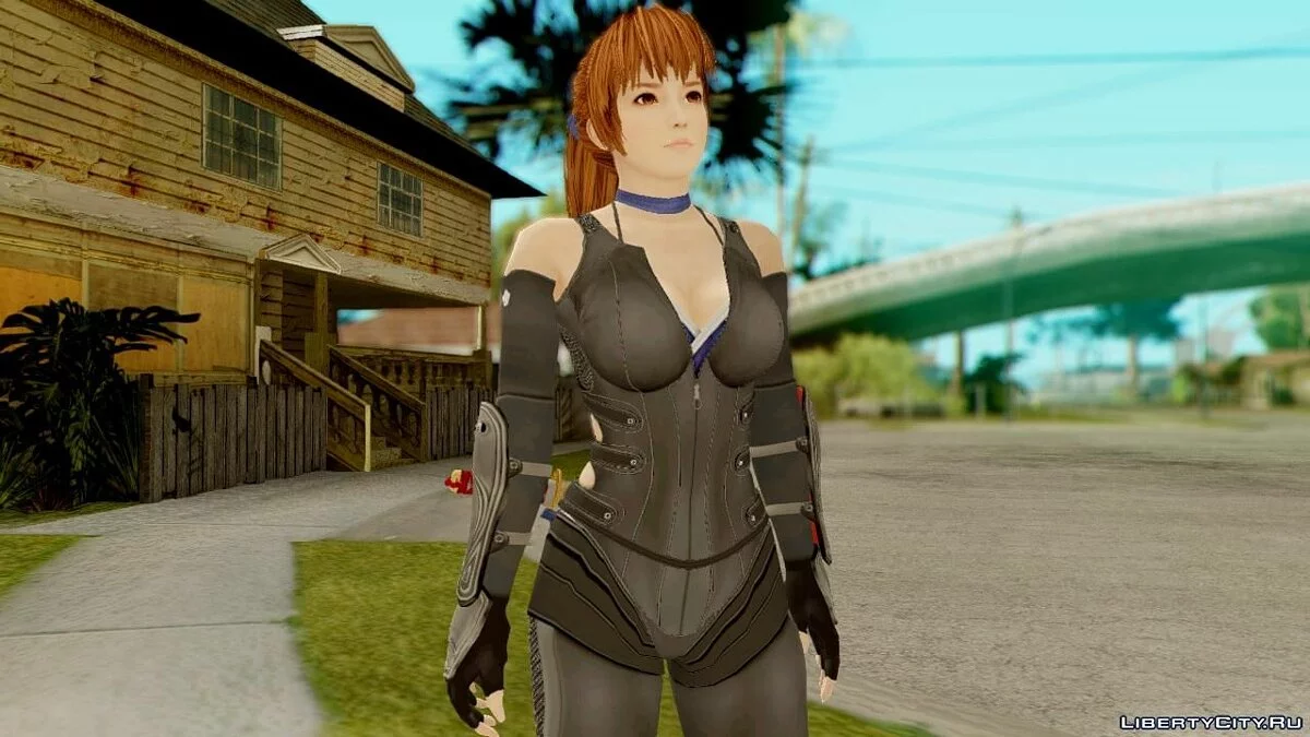 Dead Or Alive 5 Kasumi Ninja Black Costume / GTA San Andreas