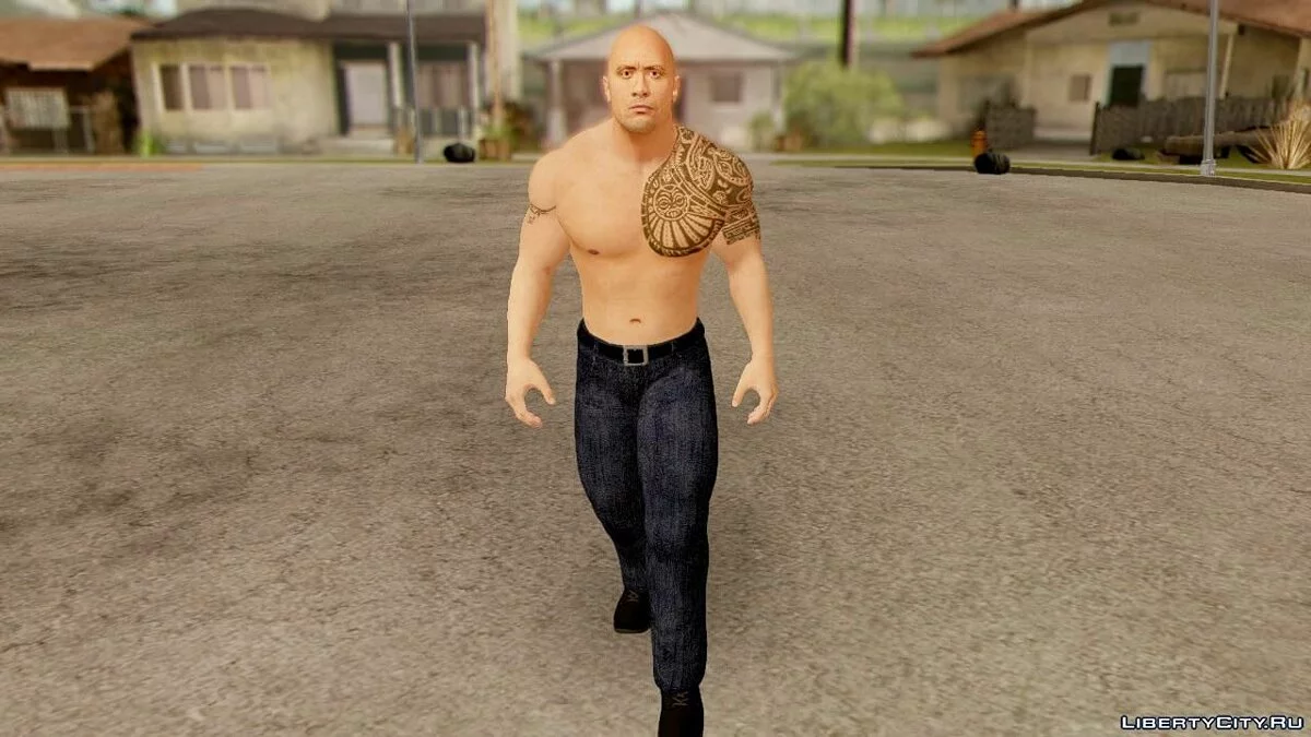 WWE 2K15 The Rock / GTA San Andreas