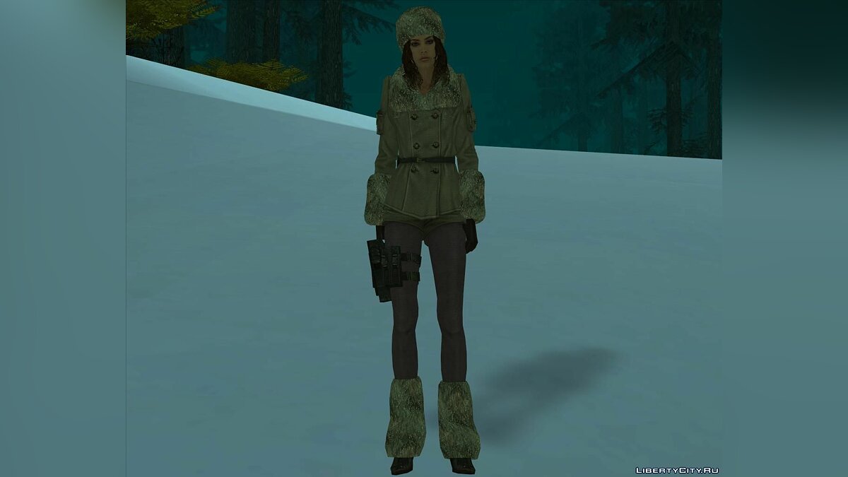 Download Jessica in winter camouflage from Resident Evil: Revelations for  GTA San Andreas