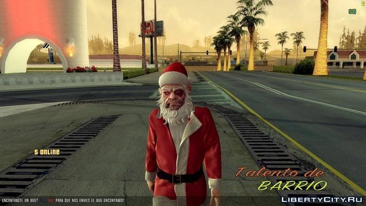 Skin de Santa GTA V / GTA San Andreas