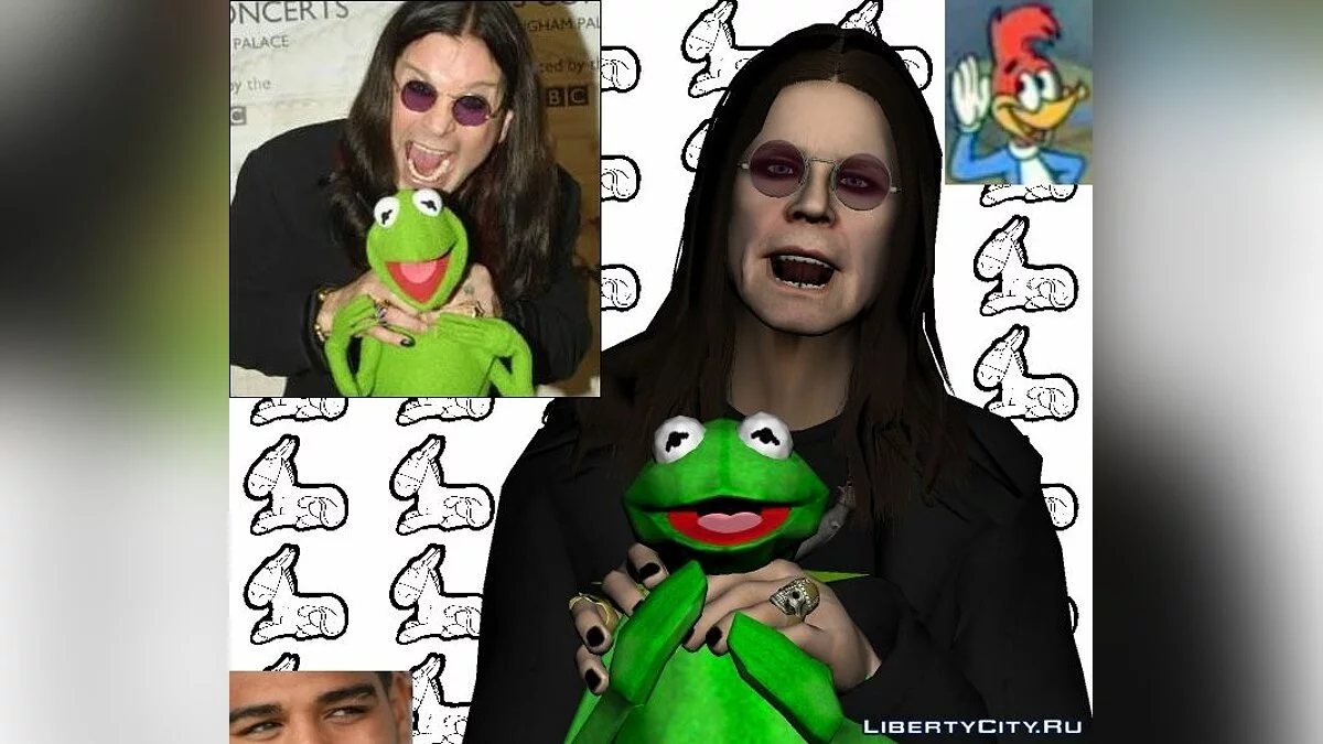 Skin Ozzy Osbourne (Black Sabbath) / GTA San Andreas