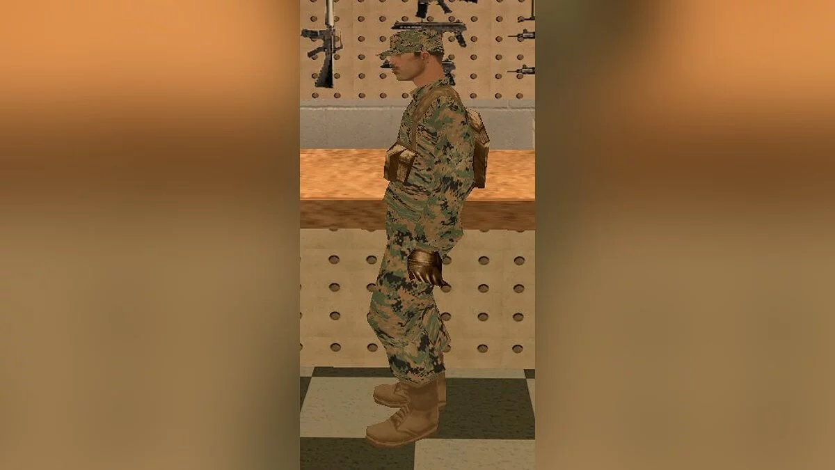 US Military in MARPAT Woodland Camouflage / GTA San Andreas