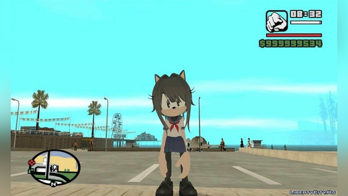 Download Yandere-chan (Sonic Style) for GTA San Andreas