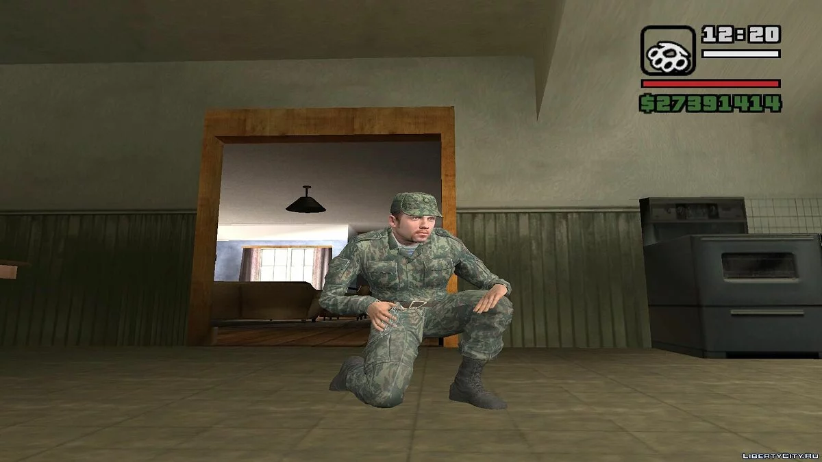Soldat en camouflage VSR-93 / GTA San Andreas