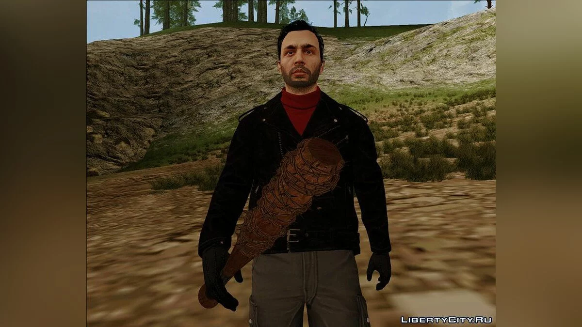 Ніган з The Walking Dead (стиль GTA Online) / GTA San Andreas