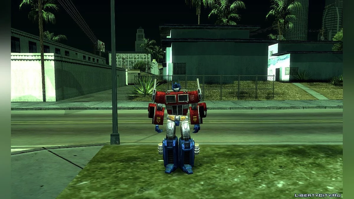 Оптимус Прайм та Мегатрон з TRANSFORMERS: Earth Wars / GTA San Andreas