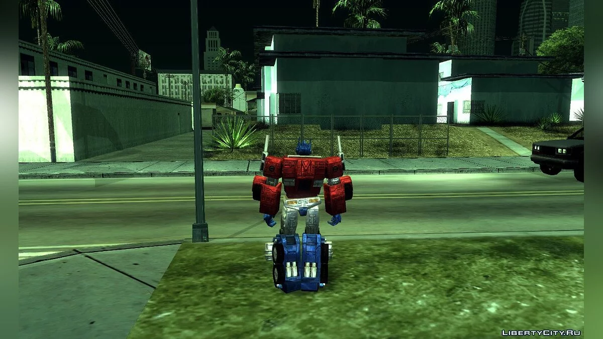 Оптимус Прайм та Мегатрон з TRANSFORMERS: Earth Wars / GTA San Andreas