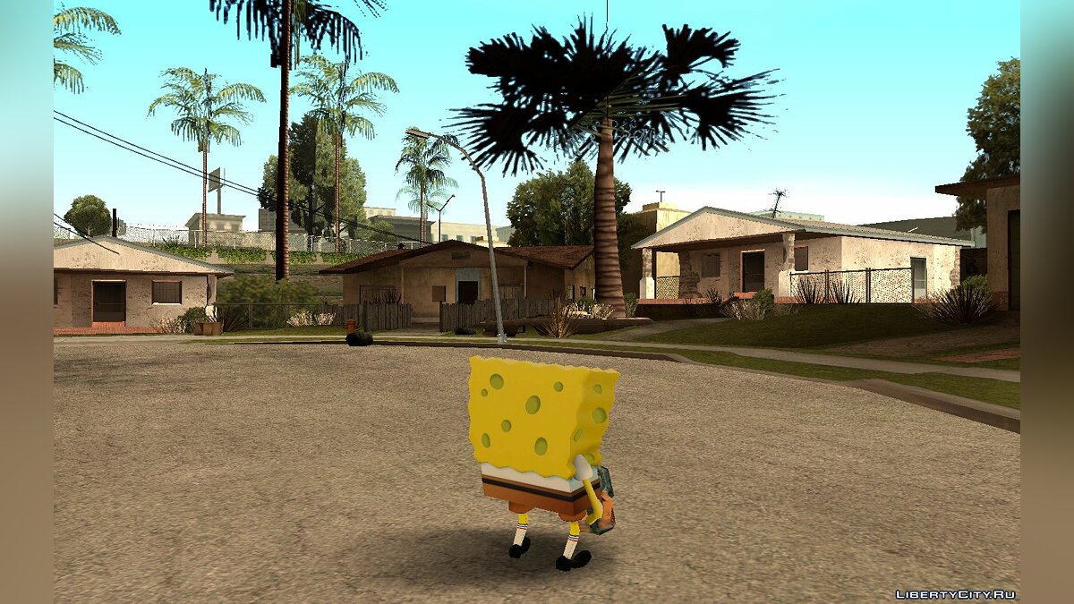 GTA San Andreas Gangster Spongebob Graffiti Mod 