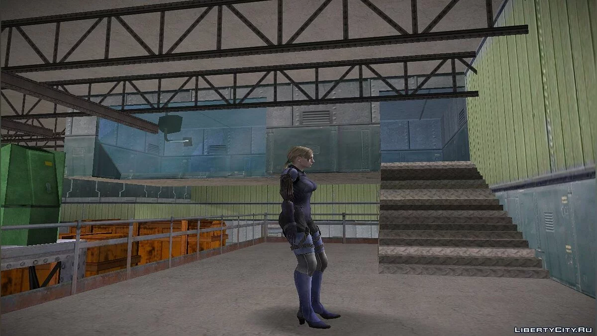Jill Valentine in Closed Combat Suit from RE 5 / GTA San Andreas