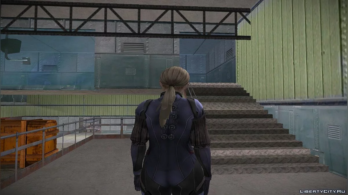 Jill Valentine in Closed Combat Suit from RE 5 / GTA San Andreas