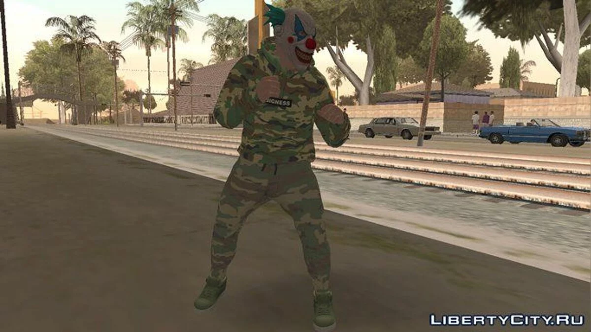Skin GTA Online Clown Camouflaged / GTA San Andreas