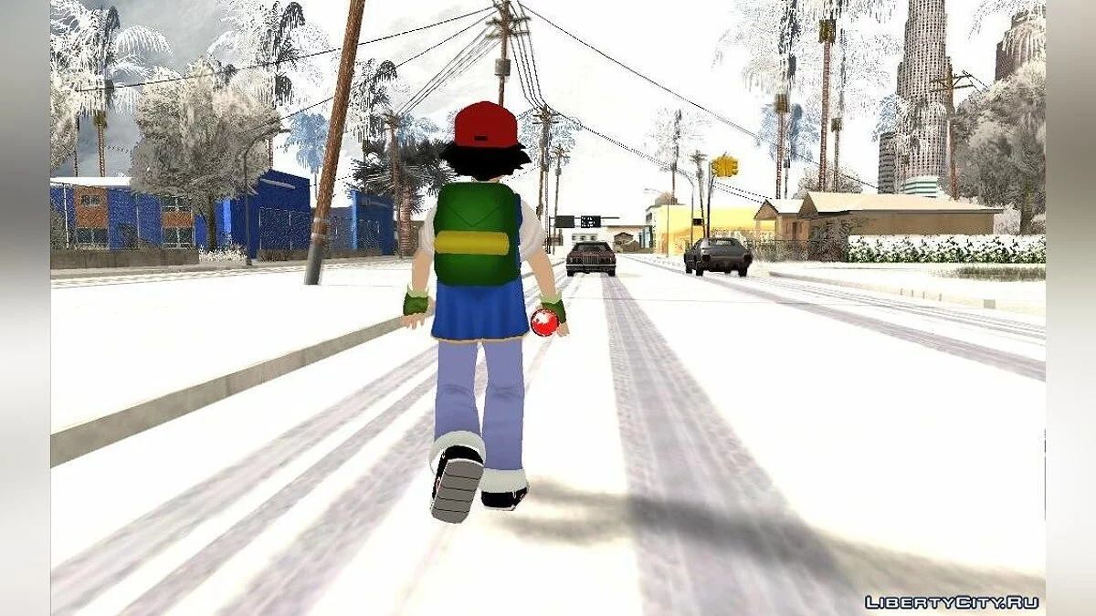 Еш Кетчум з мультсеріалу Покемон / GTA San Andreas