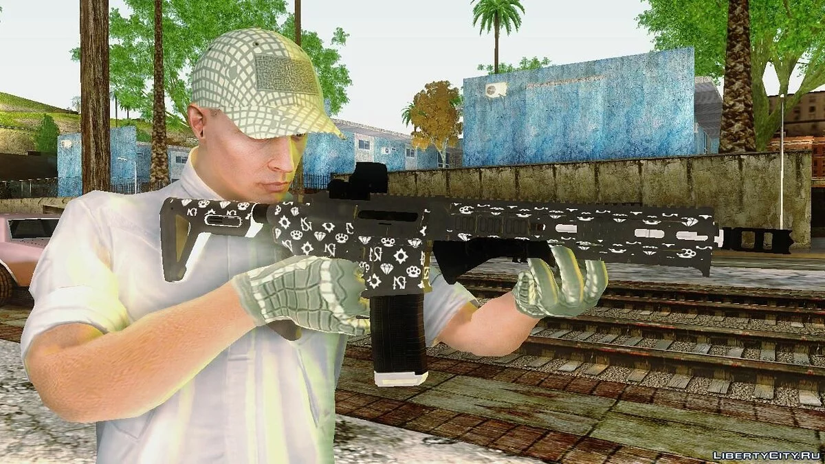 SKIN & CARABINAMK2 DLC GUNRUNNING  / GTA San Andreas