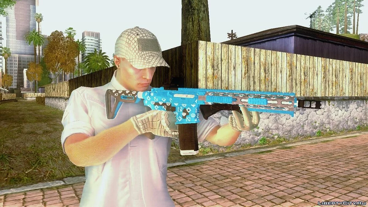 SKIN & CARABINAMK2 DLC GUNRUNNING  / GTA San Andreas