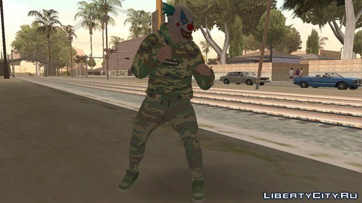 Скін GTA Online Клоун Камуфльований / GTA San Andreas
