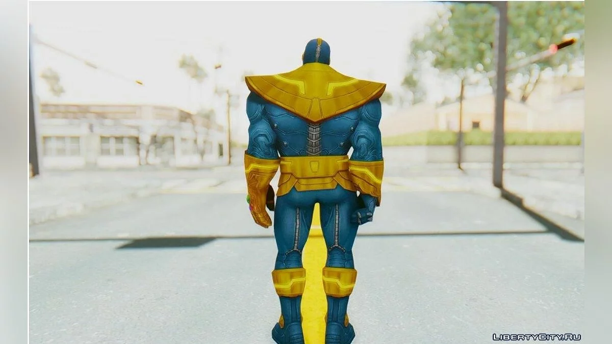 Thanos from Marvel Future Fight / GTA San Andreas