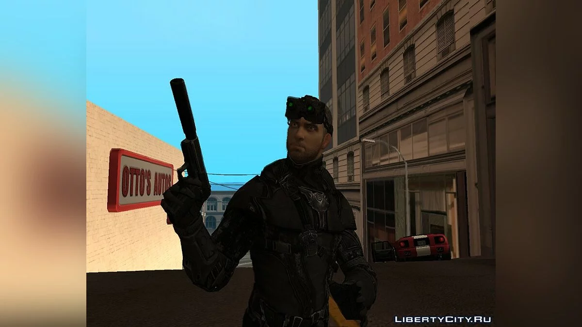 Сем Фішер у чорному костюмі / GTA San Andreas
