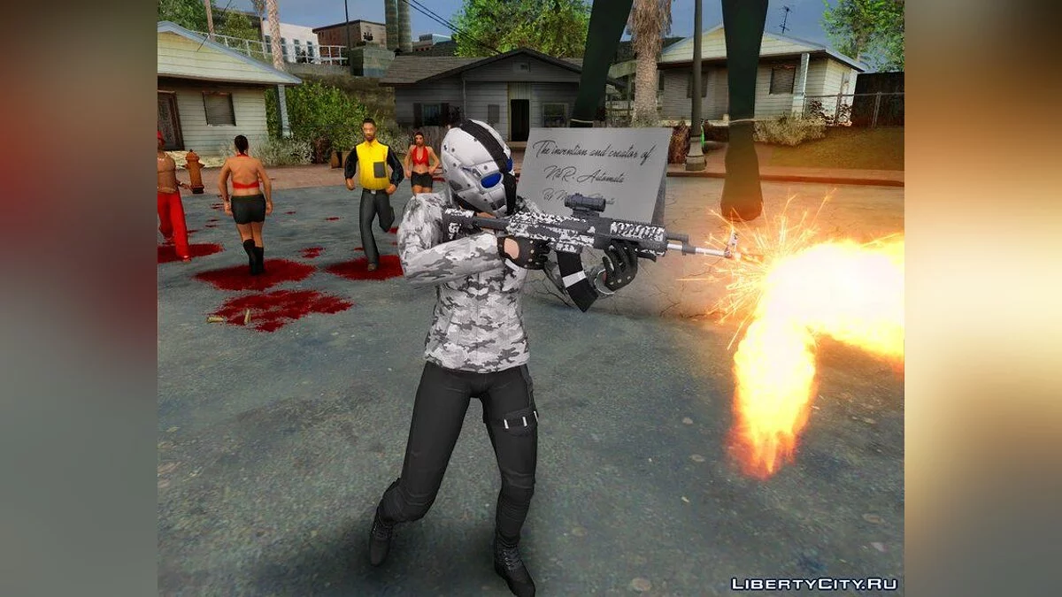 جلد عشوائي #12 GTA V [أنثى] DLC سرقة يوم القيامة / جي تي إيه سان أندرياس