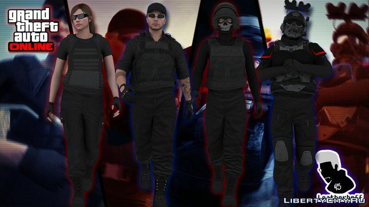 Download GTAV Online Skin Pack #3 (Black Operations) for GTA San Andreas
