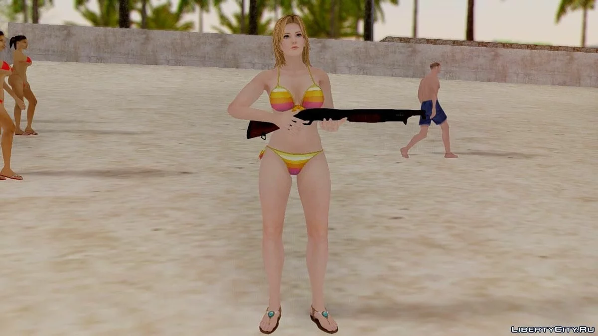 Dead Or Alive 5 LR Tina Gust Mashup Swimwear / GTA San Andreas
