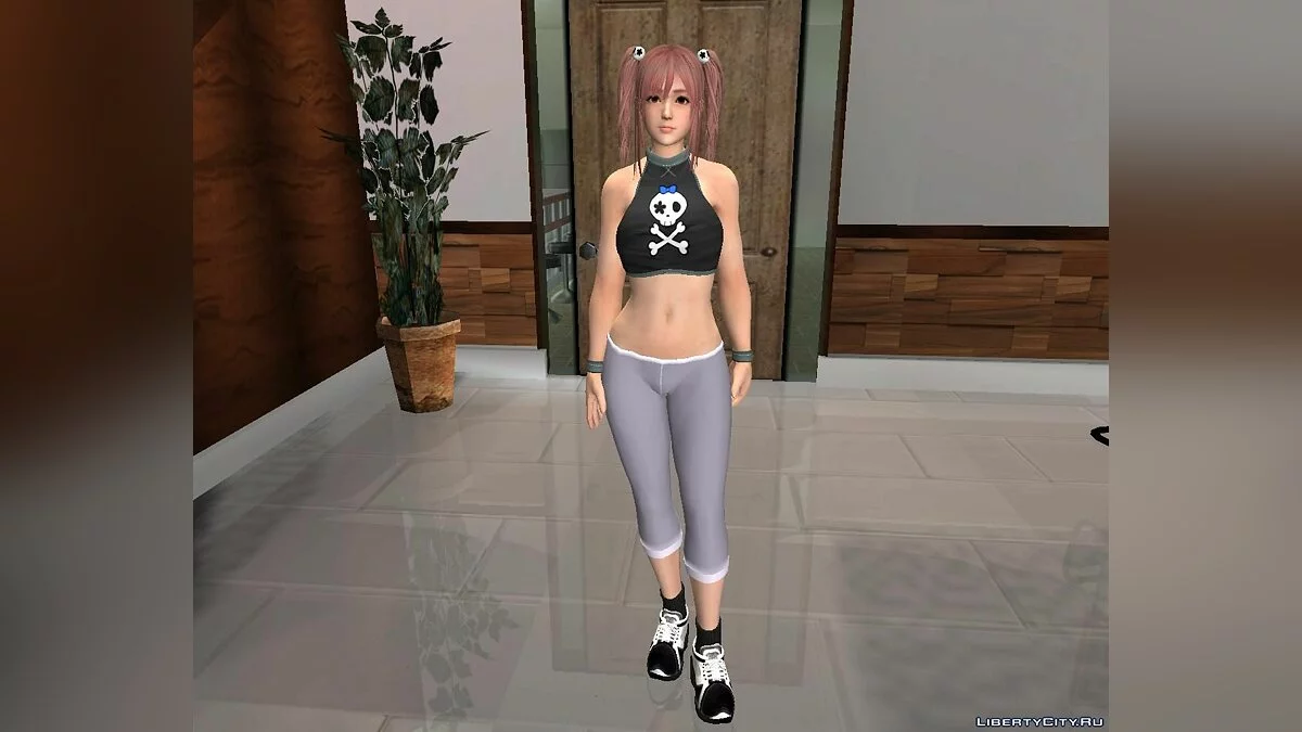 Honoka in Sports Leggings from DOA5LR / GTA San Andreas