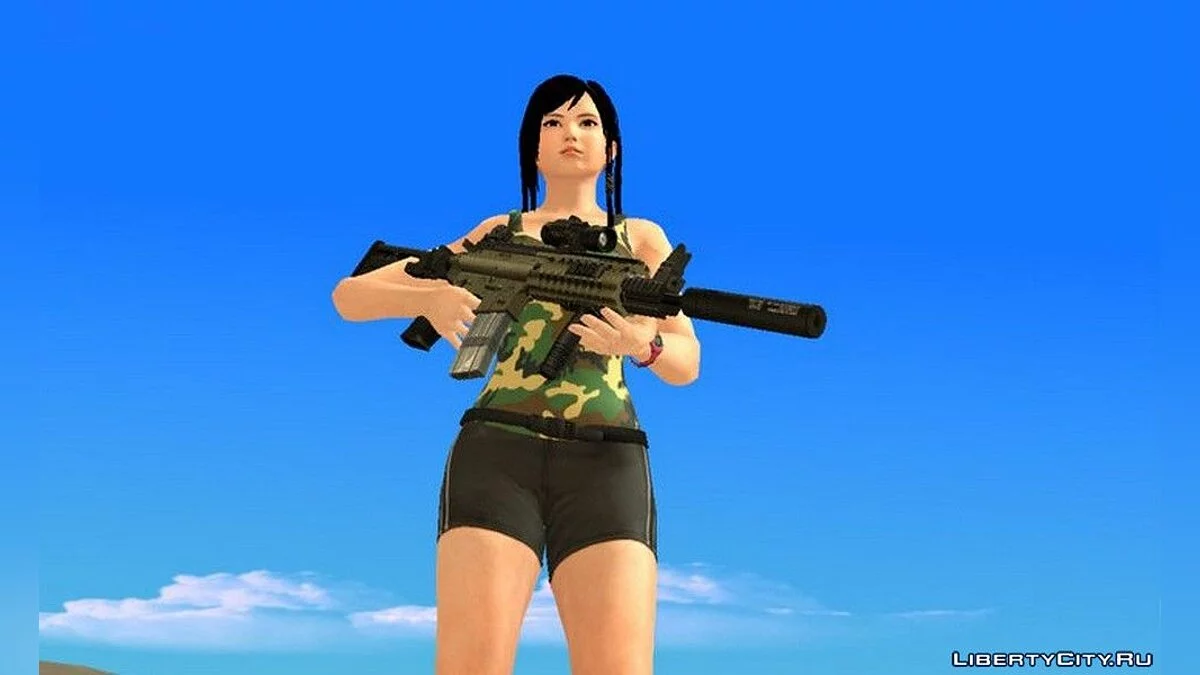Кокоро в армейской одежде / GTA San Andreas