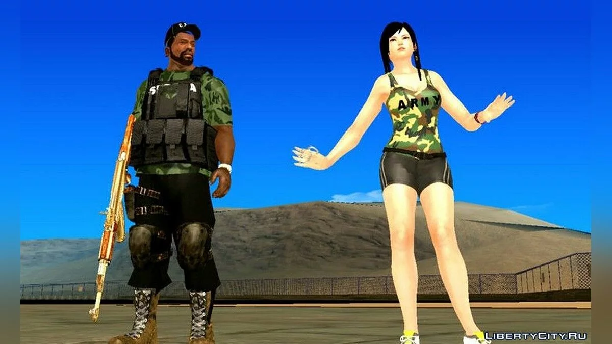 Кокоро в армейской одежде / GTA San Andreas