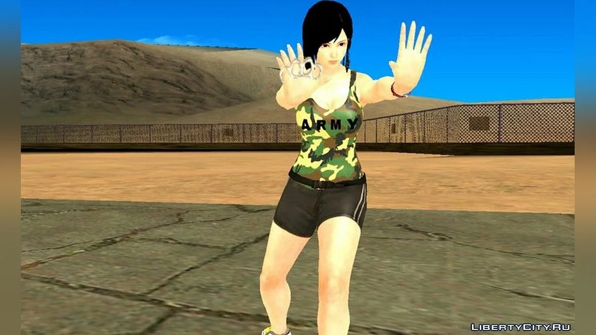 Кокоро в армейской одежде / GTA San Andreas