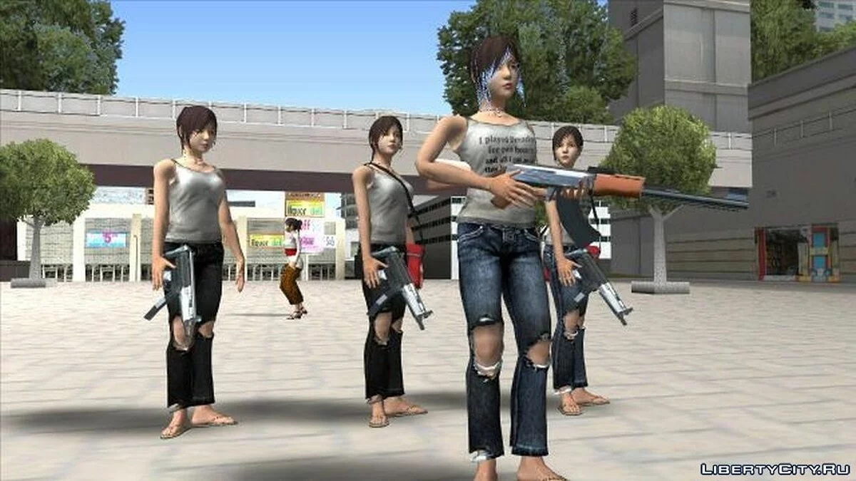 Linda Meilinda Skin-Sammlung aus dem Spiel "DreadOut" / GTA San Andreas