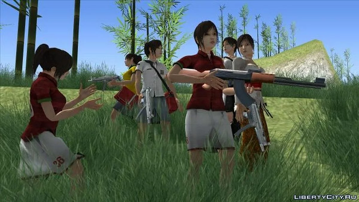 Linda Meilinda Skin-Sammlung aus dem Spiel "DreadOut" / GTA San Andreas