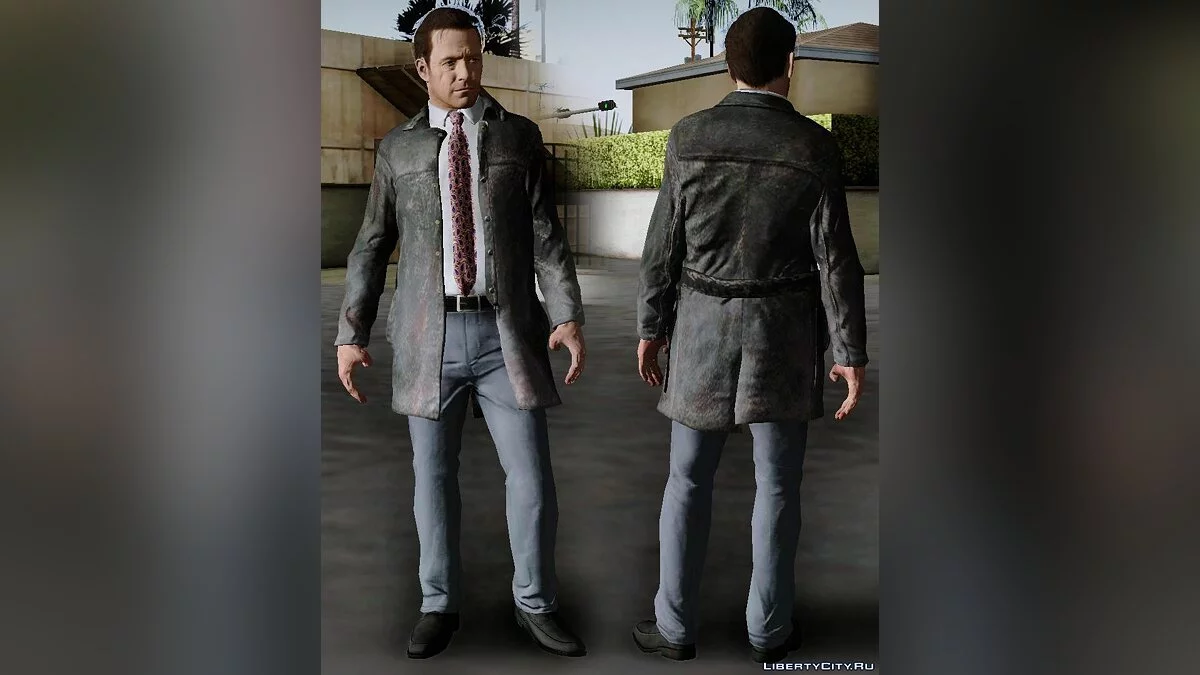 Max Payne im Leder-Mantel / GTA San Andreas