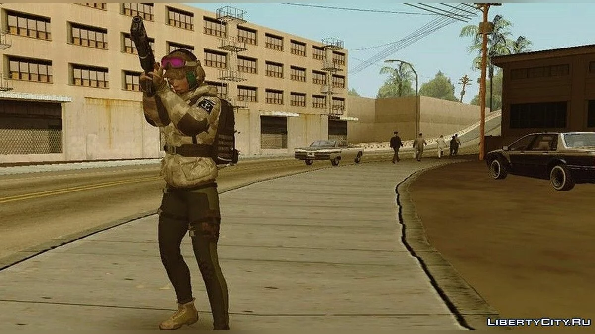 Ela Bosak from Rainbow Six Siege / GTA San Andreas