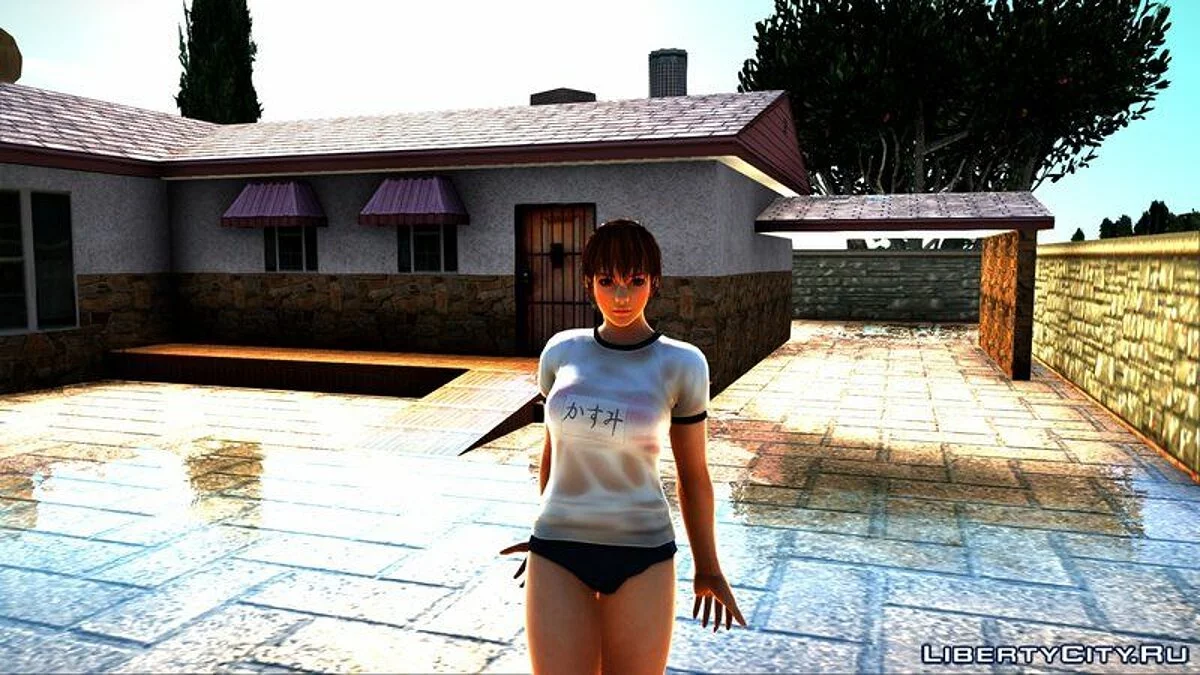 Kasumi en camiseta transparente / GTA San Andreas