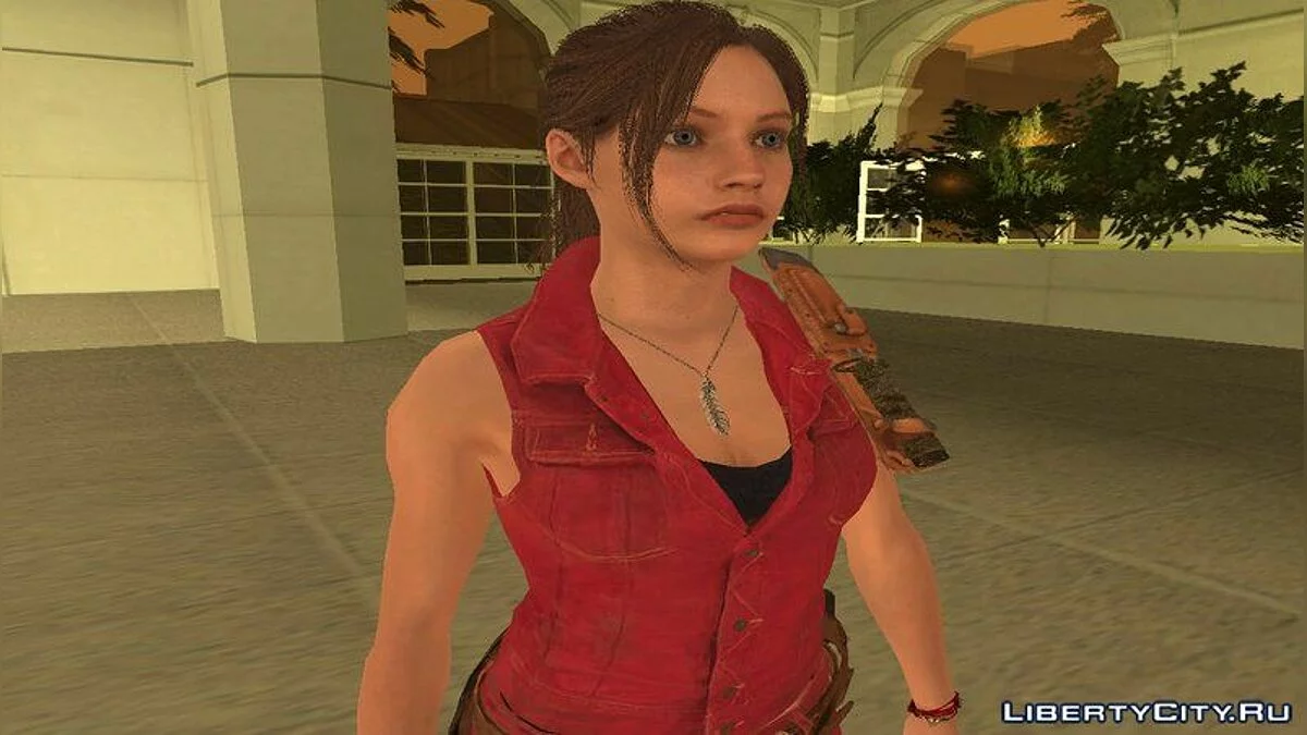 Клэр Редфилд у класичному костюмі з RE2 Remake / GTA San Andreas