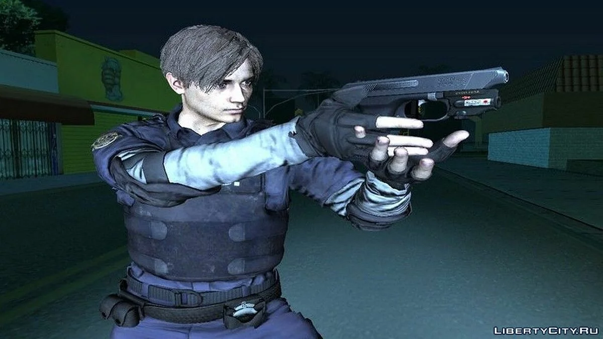 Леон Кеннеді з гри "RE 2 Remake" / GTA San Andreas