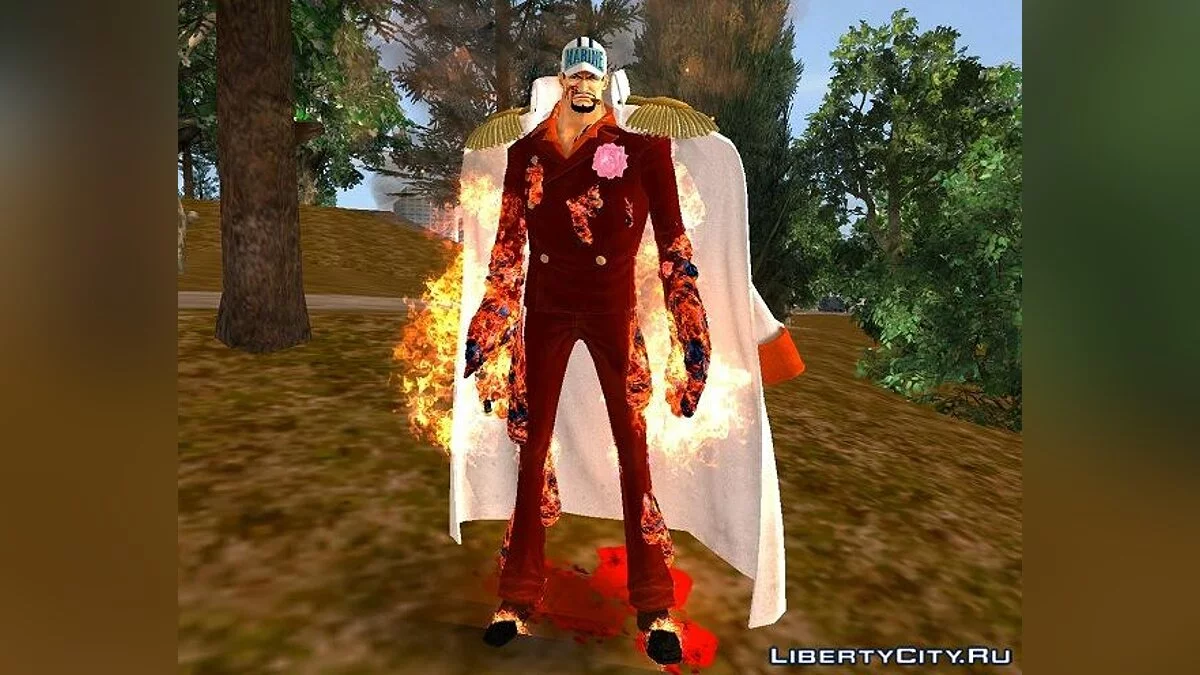 Sakazuki Akainu from One Piece Pirate Warrior 3 / GTA San Andreas