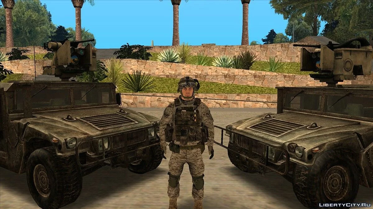 مجموعة شخصيات من لعبة Battlefield 3 / جي تي إيه سان أندرياس