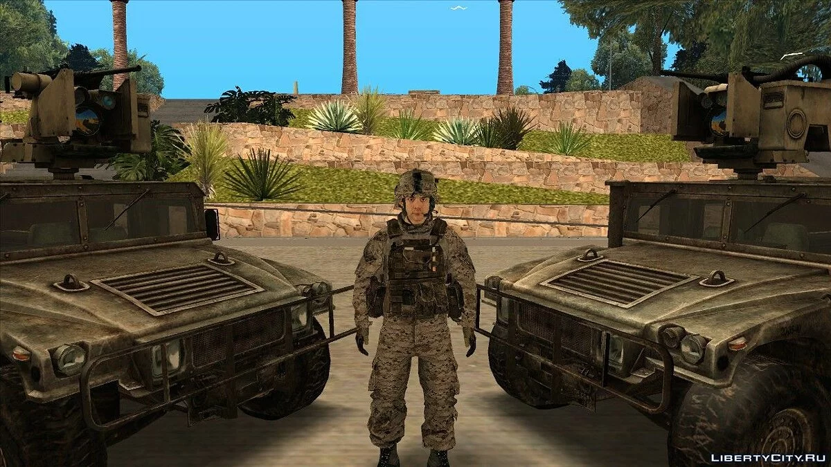 مجموعة شخصيات من لعبة Battlefield 3 / جي تي إيه سان أندرياس