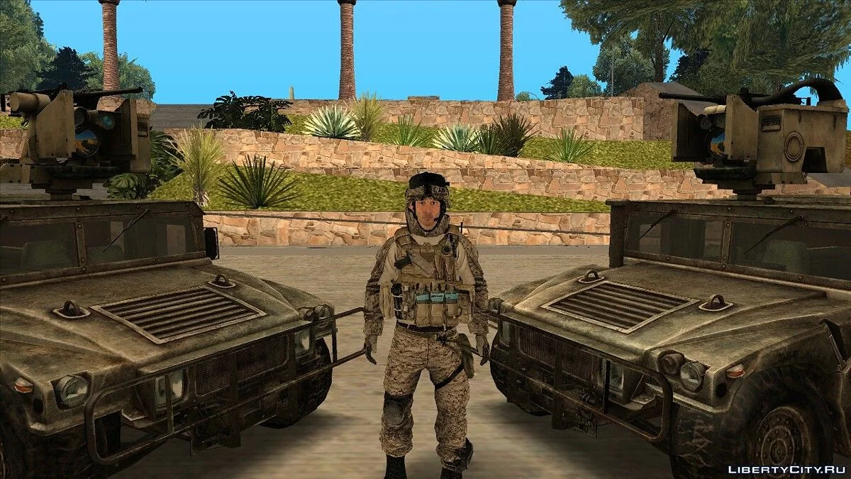 مجموعة شخصيات من لعبة Battlefield 3 / جي تي إيه سان أندرياس